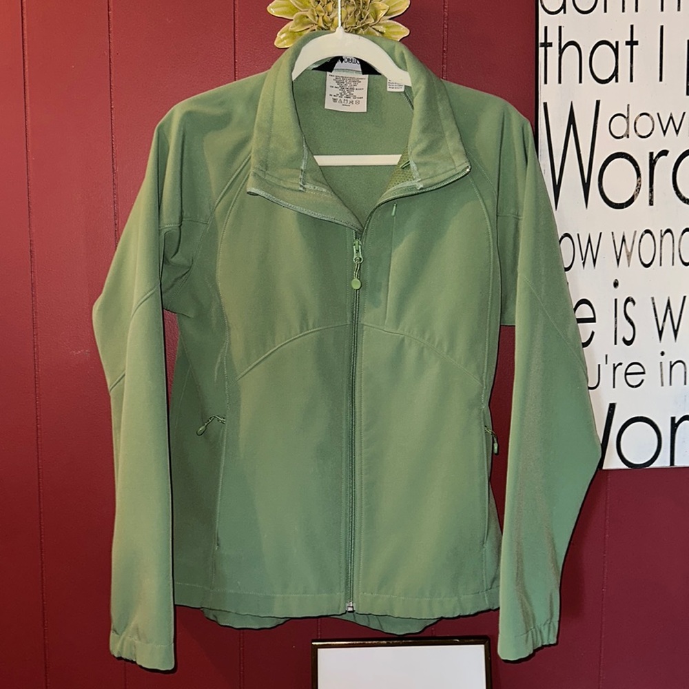 Women's Lightweight Green Softshell Jacket